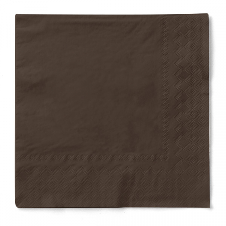 Servetele de masa 3 straturi, Tissue - Maro / 24 x 24 cm / 150 buc [1]