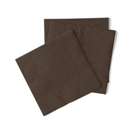 CULOAREA ANULUI 2025 - Servetele de masa 3 straturi, Tissue - Maro / 24 x 24 cm / 150 buc