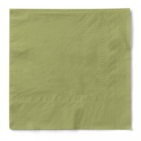 Servetele de masa 3 straturi, Tissue - Oliv (Maslinii) / 33 x 33 cm / 100 buc [1]