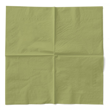 Servetele de masa 3 straturi, Tissue - Oliv (Maslinii) / 33 x 33 cm / 100 buc [2]