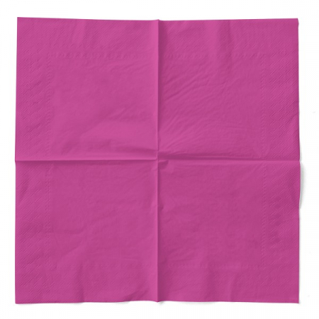Servetele de masa 3 straturi, Tissue - Roz inchis / 24 x 24 cm / 150 buc [2]