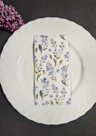 Servetele de masa, 3 straturi, UNI - Servetele de masa 3 straturi, Tissue - Spring Harmony , 33 x 33 cm, pliate 1/8, 16 buc