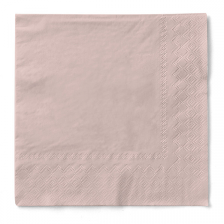 Servetele de masa 3 straturi, Tissue - Taupe (roz pudrat inchis) / 24 x 24 cm / 150 buc [1]