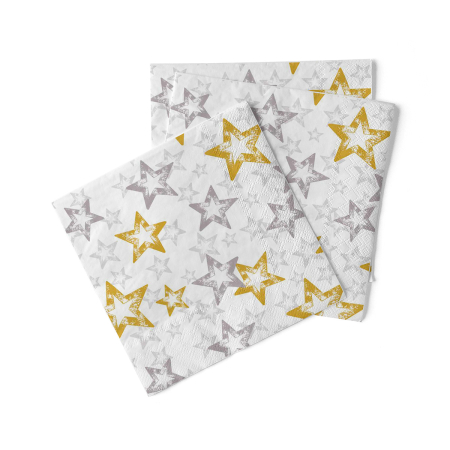 Servetele tissue 33 x 33 pentru Craciun - La comanda - Servetele de masa de Craciun, 3 straturi, Tissue - Allison / 33 x 33 cm / 100 buc