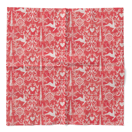 Servetele de masa de Craciun, 3 straturi, Tissue - Bob rot / red / 40 x 40 cm / 100 buc [2]