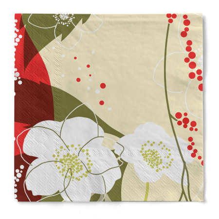 Servetele de masa de Craciun, 3 straturi, Tissue - Diana / 40 x 40 cm / 100 buc [3]