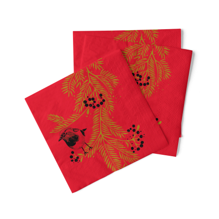 Servetele tissue 33 x 33 pentru Craciun - La comanda - Servetele de masa de Craciun, 3 straturi, Tissue - Jesse / 33 x 33 cm / 100 buc