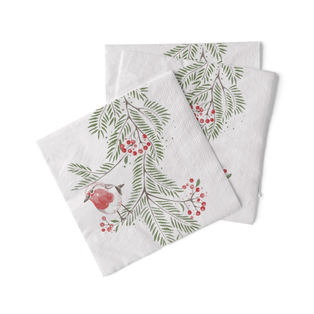 Servetele tissue 40 x 40 pentru Craciun - La comanda - Servetele de masa de Craciun, 3 straturi, Tissue - Jesse / 40 x 40 cm / 100 buc