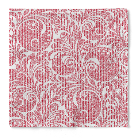 Servetele de masa de Craciun, 3 straturi, Tissue - Jordan weiss-bordeaux / white-bordeaux / 33 x 33 cm / 100 buc [1]