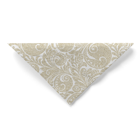 Servetele de masa de Craciun, 3 straturi, Tissue - Jordan weiss-gold / white-gold / 33 x 33 cm / 100 buc [3]
