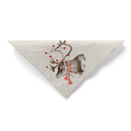 Servetele de masa, 3 straturi, Tissue - Knut (ren) / 40 x 40 cm / 100 buc [3]