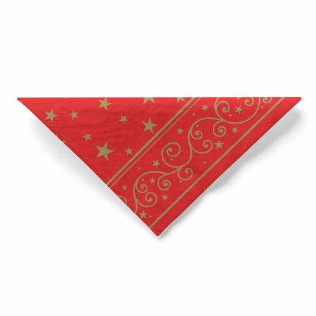 Servetele de masa de Craciun, 3 straturi, Tissue - Liam (rosii) / 40 x 40 cm / 100 buc [3]
