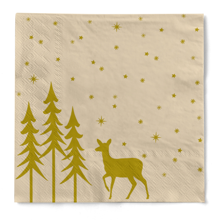 Servetele de masa de Craciun, 3 straturi, Tissue - Liane recycled tissue / 33 x 33 cm / 100 buc [3]