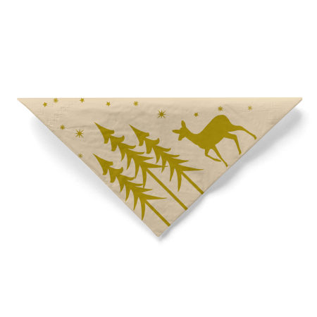 Servetele de masa de Craciun, 3 straturi, Tissue - Liane recycled tissue / 33 x 33 cm / 100 buc [4]