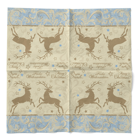 Servetele de masa de Craciun, 3 straturi, Tissue - Liroy / 33 x 33 cm / 100 buc [2]