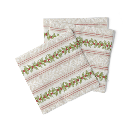Servetele tissue 40 x 40 pentru Craciun - La comanda - Servetele de masa de Craciun, 3 straturi, Tissue - Magda / 40 x 40 cm / 100 buc