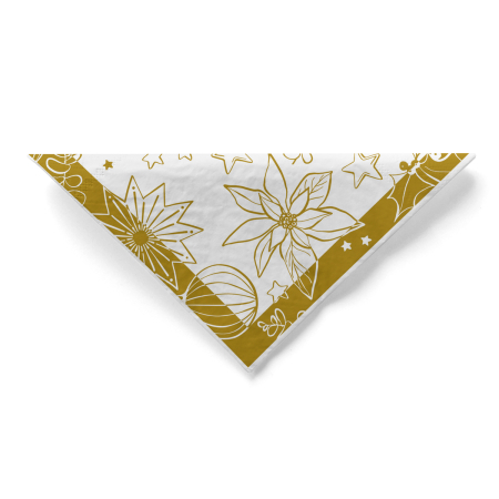 Servetele de masa de Craciun, 3 straturi, Tissue - Milan weiß / white / 33 x 33 cm / 100 buc [3]