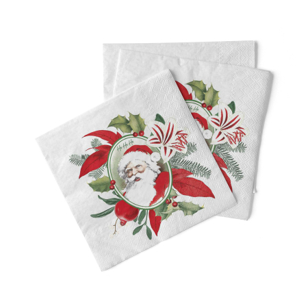 Servetele tissue 40 x 40 pentru Craciun - La comanda - Servetele de masa de Craciun, 3 straturi, Tissue - Niklas / 40 x 40 cm / 100 buc