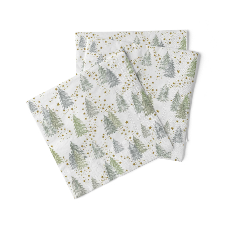 Servetele tissue 33 x 33 pentru Craciun - La comanda - Servetele de masa de Craciun, 3 straturi, Tissue - Tommy / 33 x 33 cm / 100 buc