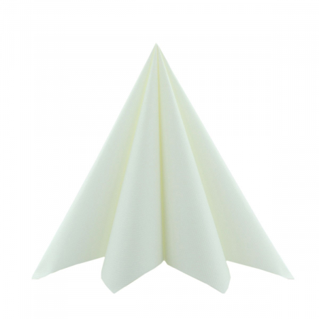 DECOR ANIVERSARI COPII - Servetele de masa festive Linclass - Albe/ 40 x 40 cm / 12 buc