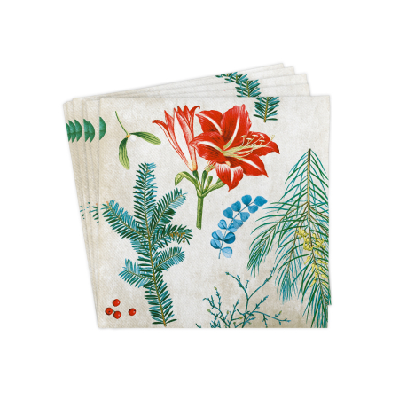 Servetele de masa festive Linclass pentru Revelion/Anul Nou Linclass - Amaryllis / 40 x 40 cm / 50 buc [6]