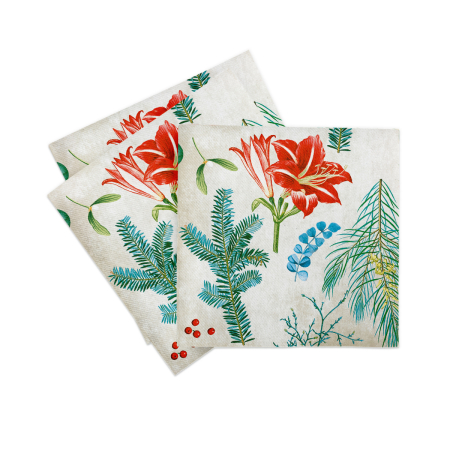 Servetele de masa festive Linclass pentru Revelion/Anul Nou Linclass - Amaryllis / 40 x 40 cm / 50 buc [5]