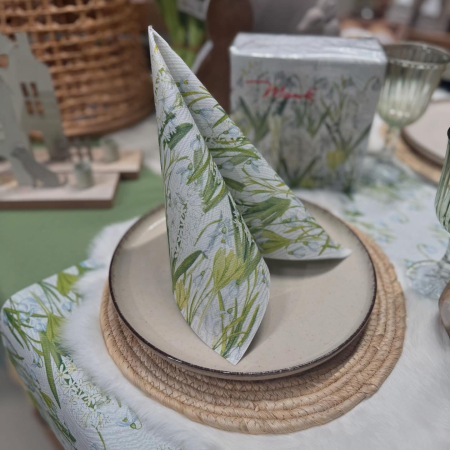 Servetele de masa festive Linclass - Amelie (ghiocei, zambile) / 40 x 40 cm / 50 buc [2]