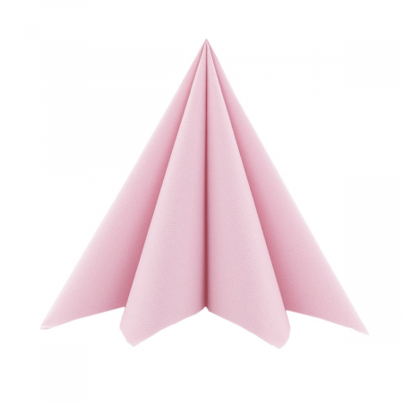DECOR ANIVERSARI COPII - Servetele de masa festive Linclass - Antique Pink (Roz pastel) / 40 x 40 cm / 12 buc