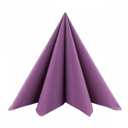Servetele festive - PASTE / EASTER - Servetele de masa festive, Linclass - Aubergine (mov inchis) / 40 x 40 cm / 50 buc