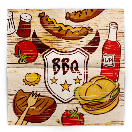 Servetele de masa festive Linclass - BBQ (Fast Food)/ 40 x 40 cm / 50 buc [5]