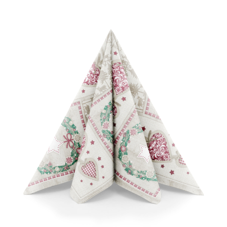 Servetele festive Craciun - La comanda - Servetele de masa festive Linclass pentru Revelion/Anul Nou Linclass - Benita / 40 x 40 cm / 50 buc