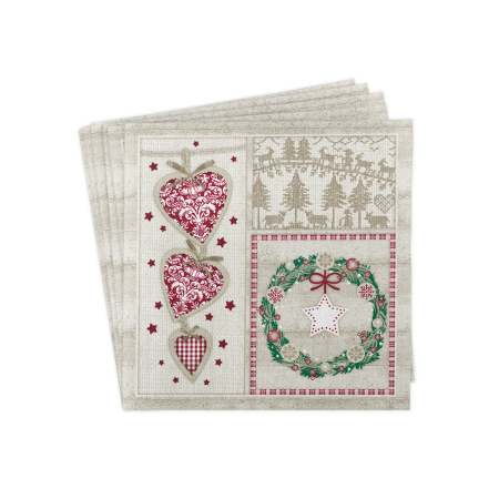 Servetele de masa festive Linclass pentru Revelion/Anul Nou Linclass - Benita / 40 x 40 cm / 50 buc [5]