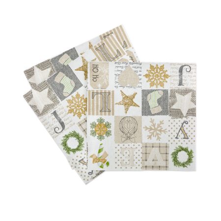 Servetele de masa festive Linclass pentru Revelion/Anul Nou Linclass - Candy / 40 x 40 cm / 50 buc [4]