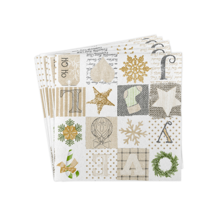 Servetele de masa festive Linclass pentru Revelion/Anul Nou Linclass - Candy / 40 x 40 cm / 50 buc [5]