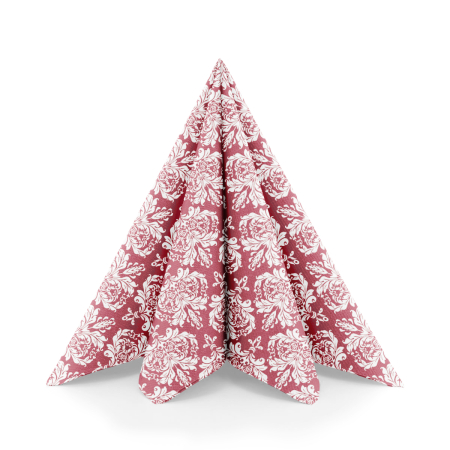 Servetele festive Craciun - La comanda - Servetele de masa festive Linclass pentru Revelion/Anul Nou Linclass - Casper bordeaux / 40 x 40 cm / 50 buc