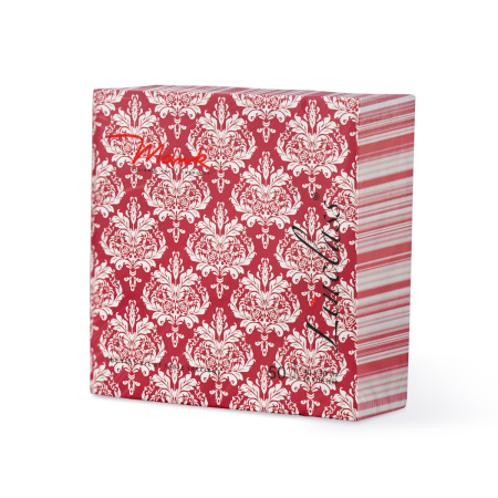 Servetele de masa festive Linclass pentru Revelion/Anul Nou Linclass - Casper bordeaux / 40 x 40 cm / 50 buc [3]