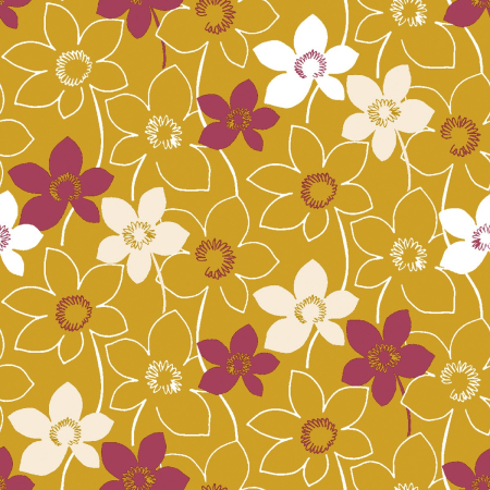 Servetele festive - TOAMNA - Servetele de masa festive Linclass - Cora (auriu) / 40 x 40 cm / 50 buc