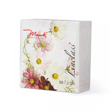 Servetele de masa festive Linclass - Cosmea (flori) / 40 x 40 cm / 50 buc [2]