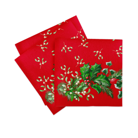 Servetele festive Craciun - La comanda - Servetele de masa festive Linclass pentru Revelion/Anul Nou Linclass - Elise / 40 x 40 cm / 50 buc