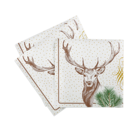Servetele de masa festive Linclass pentru Revelion/Anul Nou Linclass - Gustav / 40 x 40 cm / 50 buc [4]