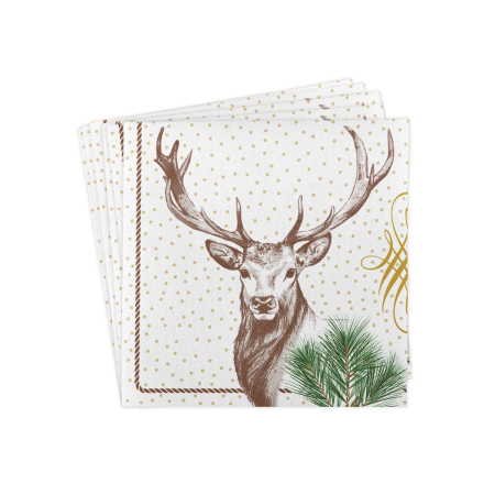 Servetele de masa festive Linclass pentru Revelion/Anul Nou Linclass - Gustav / 40 x 40 cm / 50 buc [5]
