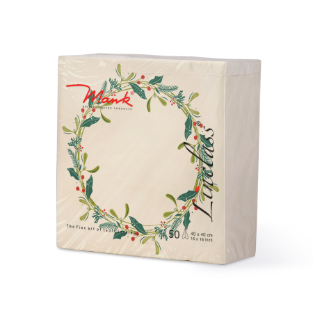 Servetele de masa festive Linclass pentru Revelion/Anul Nou Linclass - Isabell pebble stone / 40 x 40 cm / 50 buc [3]