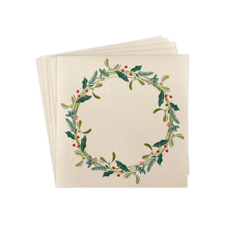 Servetele de masa festive Linclass pentru Revelion/Anul Nou Linclass - Isabell pebble stone / 40 x 40 cm / 50 buc [5]