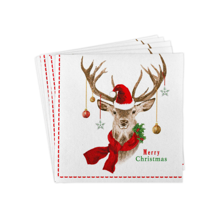 Servetele de masa festive Linclass pentru Revelion/Anul Nou Linclass - Janosch / 40 x 40 cm / 50 buc [6]