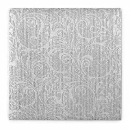 Servetele festive - NUNTA - Servetele de masa festive Linclass - Jordan (Argintiu-alb) / 40 x 40 cm / 50 buc