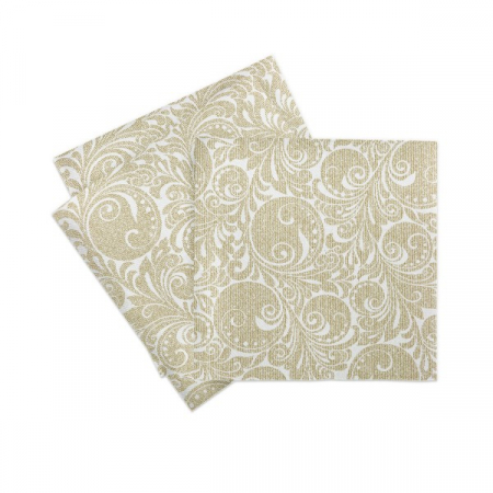 Servetele de masa festive Linclass - Jordan (auriu pudrat) / 40 x 40 cm / 50 buc [2]