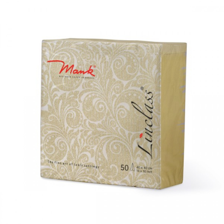 Servetele de masa festive Linclass - Jordan (auriu pudrat) / 40 x 40 cm / 50 buc [5]