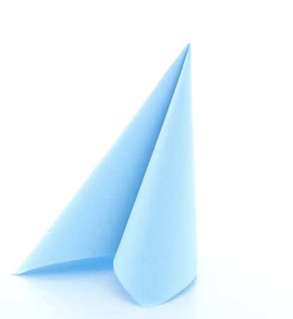 DECOR ANIVERSARI COPII - Servetele de masa festive Linclass - Light Blue (Baby blue) / 40 x 40 cm / 20 buc