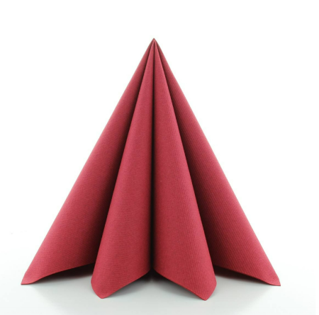 Servetele festive - VALENTINE'S DAY & DRAGOBETE - Servetele de masa festive Linclass Light  - Bordeaux (Bordo) / 40 x 40 cm / 50 buc