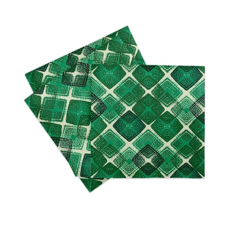Servetele de masa festive Linclass - Logan (imprimeu verde) / 40 x 40 cm / 50 buc [1]